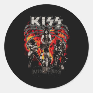 Kiss Spider Stage Ronde Sticker