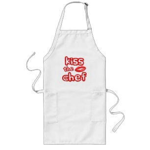 Kiss the Chef Long Apron Lang Schort