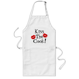 Kiss The Cook Apron Lang Schort