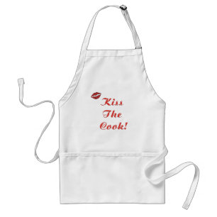 Kiss The Cook Apron Standaard Schort