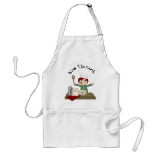 Kiss The Cook Apron Standaard Schort