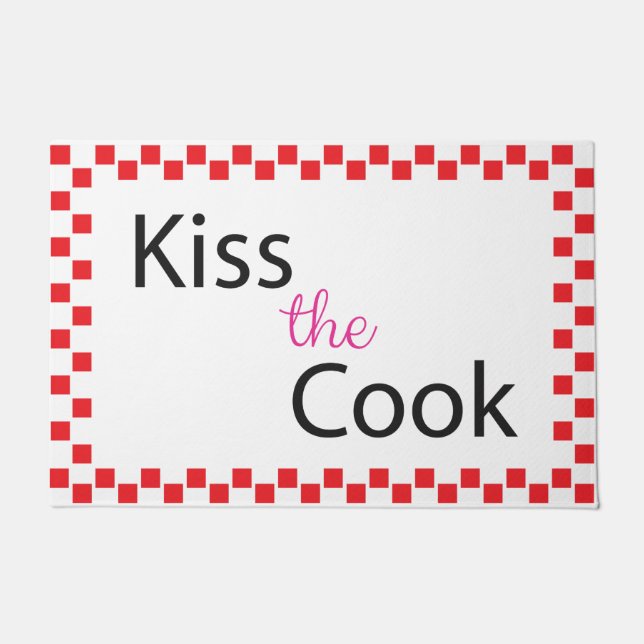 Kiss The Cook Doormat Deurmat (Voorkant)