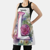 Kiss The Cook Food Chef Keuken BBQ Baker Monogram Schort (Insitu)