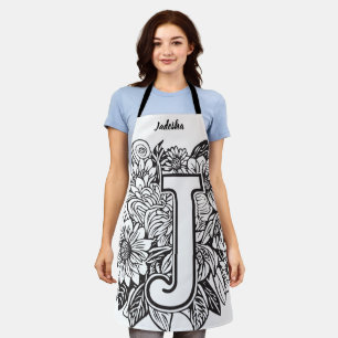 Kiss The Cook Food Chef Keuken BBQ Baker Monogram Schort