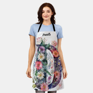 Kiss The Cook Food Chef Keuken BBQ Baker Monogram Schort