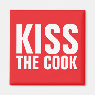 KISS THE COOK FRIDGE MAGNET épouse
