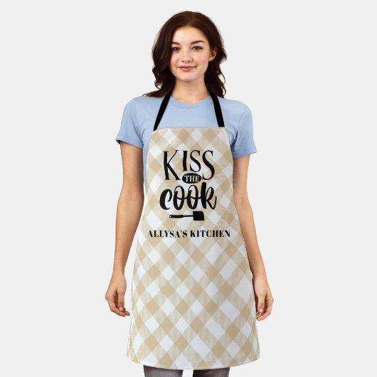 Kiss The Cook Kitchen Schort (Gedragen)