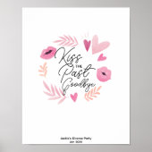 Kiss The Past Goodbye Divorce Party Game Poster (Voorkant)
