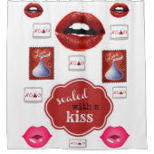 Kiss tieners douchegordijn (Voorkant)