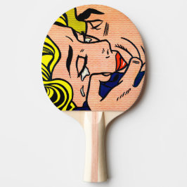 Kiss V - Liechtenstein -  Pop Art Tafeltennisbatje