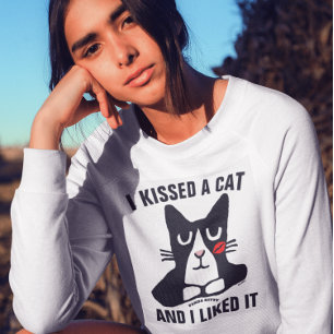 KISSEE UN CHAT ET J'AIMAIS ÇA, SWEATSHIRTS DE LA C