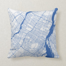 Kissen Montreal Urban Pattern BLUE Kussen