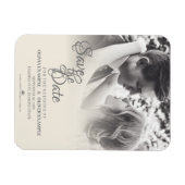 Kissend bruiloft in monochroom magneet (Horizontaal)