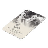 Kissend bruiloft in monochroom magneet (Linkerzijde)