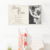 Kissend bruiloft in monochroom spandoek (Insitu)