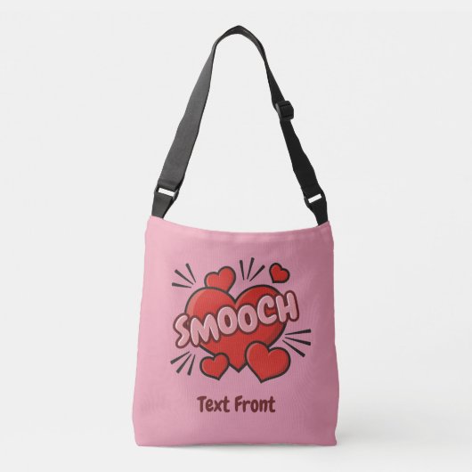 Kissend Comic Sound Effect Crossbody Tas (Voorkant)