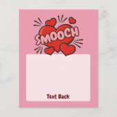 Kissend Comic Sound Effect Flyer (Achterkant)