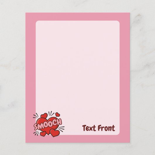 Kissend Comic Sound Effect Flyer (Voorkant)