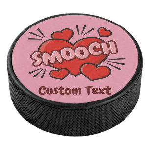 Kissend Comic Sound Effect Hockey Puck