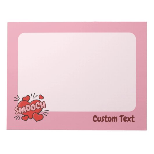 Kissend Comic Sound Effect Notitieblok (Voorkant)