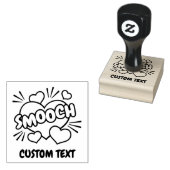 Kissend Comic Sound Effect Rubberstempel (Gestempeld)