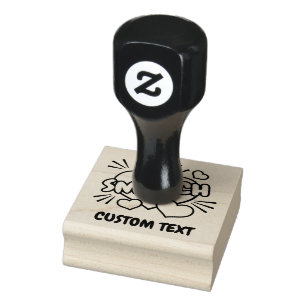 Kissend Comic Sound Effect Rubberstempel