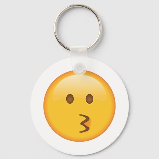 Kissend Face - Emoji Sleutelhanger (Voorkant)