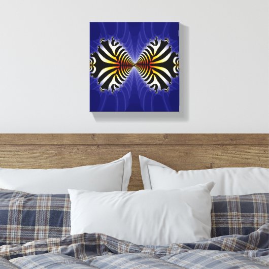 Kissend Fish Design op Canvas (Insitu (Slaapkamer))