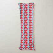 Kissend Hearts Pillow Lichaamskussen (Voorkant Verticaal)