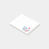 Kissende Beren Cute en Kawaii Post-it® Notes (Schuin)