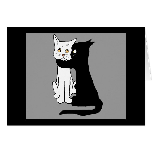 Kissende katten (Voorkant Horizontaal)