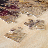 Kissende Kerstman en Moose Puzzle Legpuzzel (Zijkant)