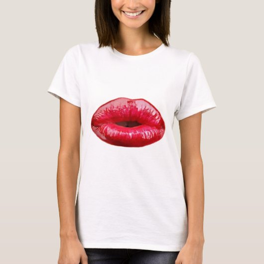 Kissende lippen! t-shirt (Voorkant)