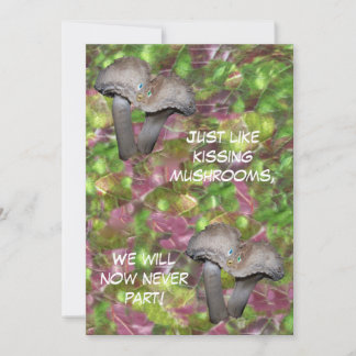 Kissende Paddenstoelen Uitnodiging