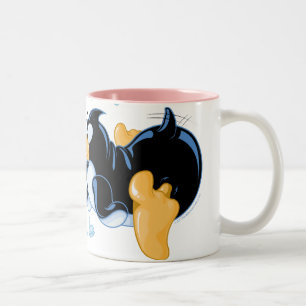 Kissende Penguins Coffee-Mok Tweekleurige Koffiemok