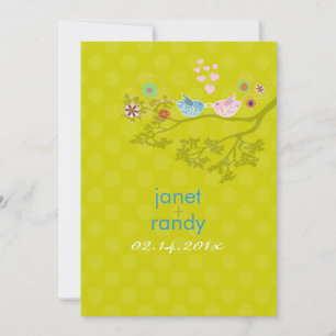 Kissende Tortelduifjes drijvende harten/pokstippen Kaart