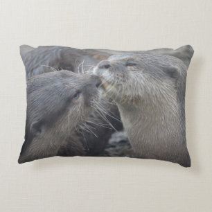 Kisser River Otters Decoratief Kussen