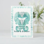 Kisser Seahorses Mariage Merci en Turquoise (Debout devant)