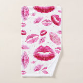 Kisses over alles (wit) bad handdoek (Handdoek)