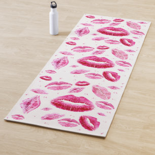 Kisses over alles (wit) yogamat