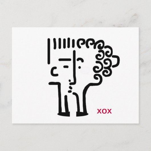 Kisses per post briefkaart (Voorkant)