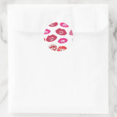 Kisses Ronde Sticker (Tas)