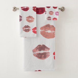 Kisses van de Reeks van de Towel van Misses Bad Handdoek