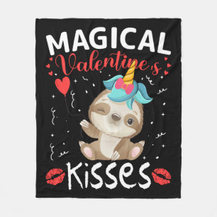 Kisses van Magical Valentijnse's Fleece Deken