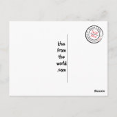 Kisses van Usa GEORGE Briefkaart (Achterkant)