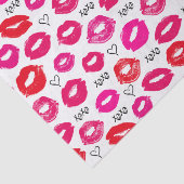 Kisses XOXO Red en Roze Tissuepapier (Detail)