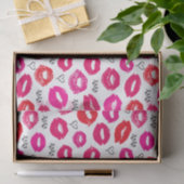 Kisses XOXO Red en Roze Tissuepapier (Geschenk)