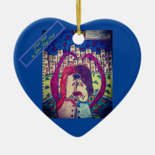 Kissful Heart Ornament van Katie (Voorkant)