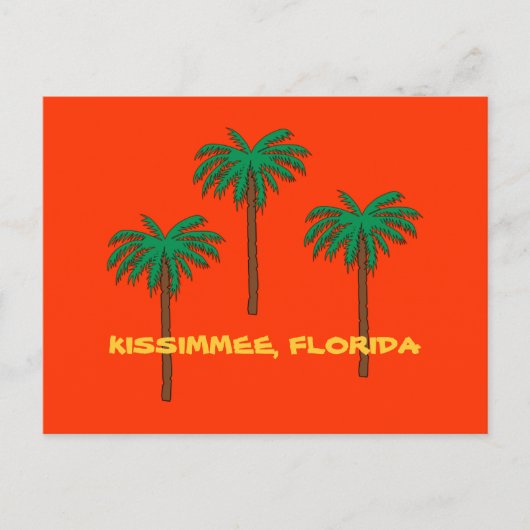 KISSIMMEE, Briefkaart FLORIDA Palm Trees (Voorkant)