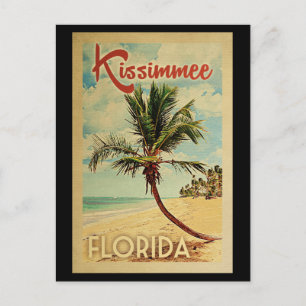 Kissimmee Palm Tree Vintage Travel Briefkaart